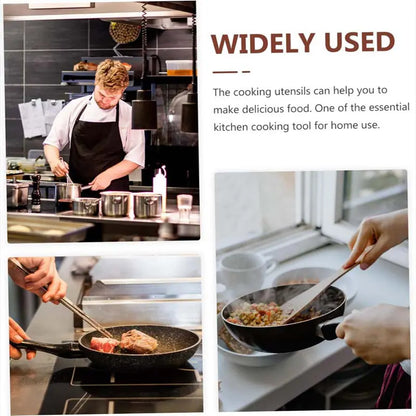 5Piece Premium Wood Kitchenware Set with Ergonomic Handles Purely Natural Eco-Friendly Material- Includes Spoon, Tablespoon and Sauté Spatula