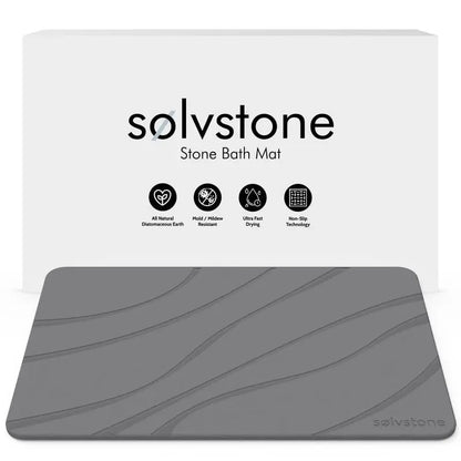 Luxory self drying floor mat - Quick Dry Stone Bathroom Mat (Waves)