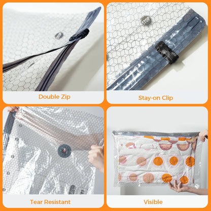 Cordless Travel Vacuum Bag Set Vacuum Bags for Travel with Rechargeable Air Pump, 15 Pack Carry-On Size Compression Packing Bags for Luggage and Suitcase, Space Saver for Clothes and Clothing Travel Zipper Pouches Hands-Free Durable Pouch