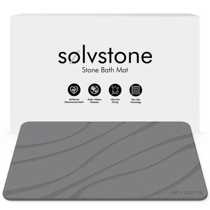 Luxory self drying floor mat - Quick Dry Stone Bathroom Mat (Waves)